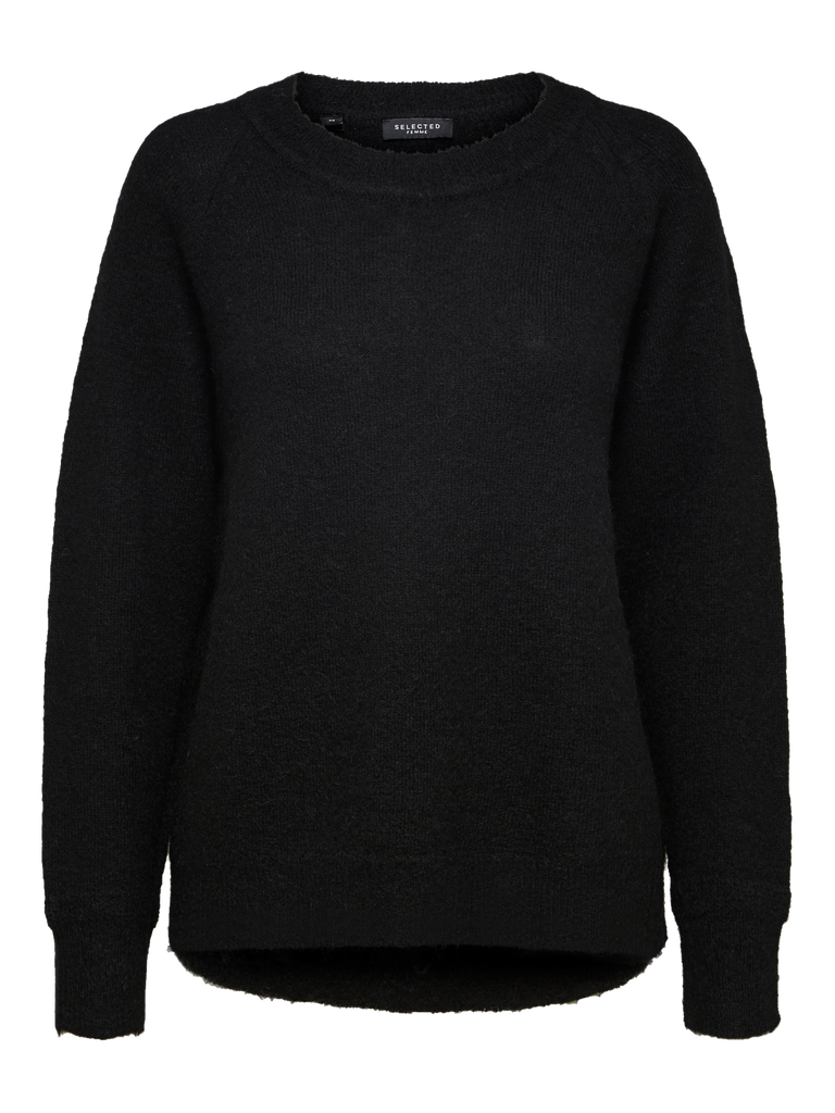 SLFLULU LS KNIT O-NECK NOOS-Strikk-Selected Femme-Aandahls