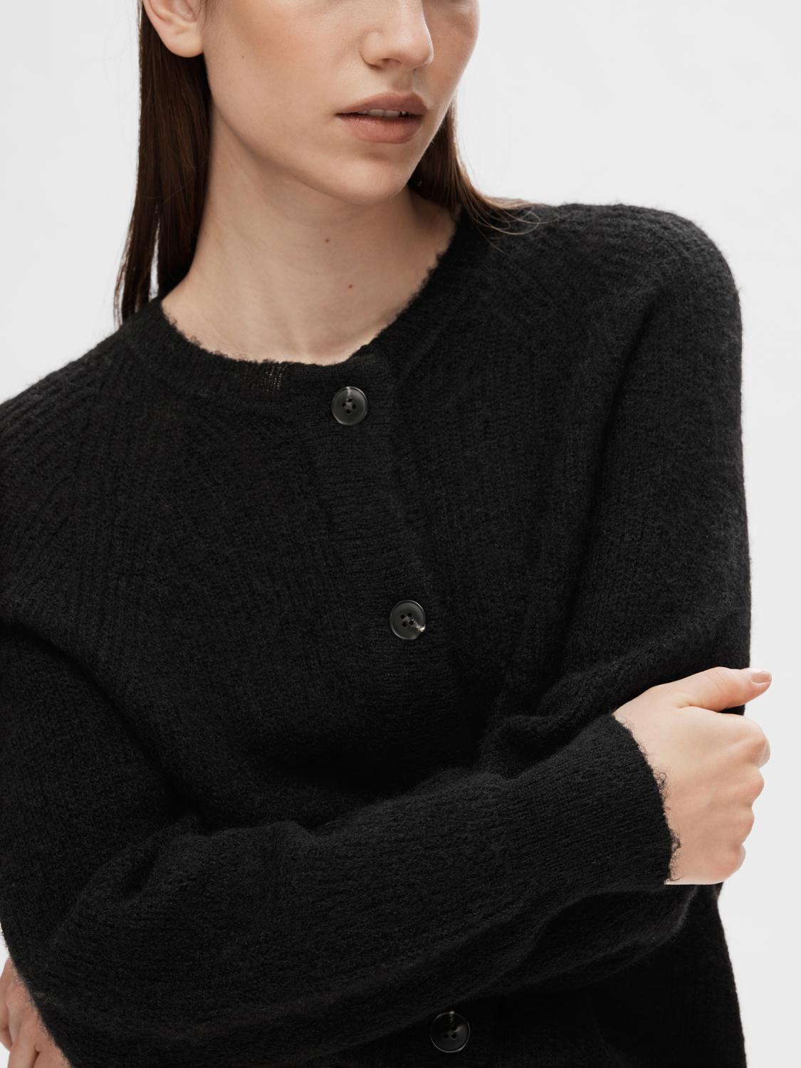 SLFLULU LS KNIT SHORT CARDIGAN NOOS-Genser-Selected-Aandahls