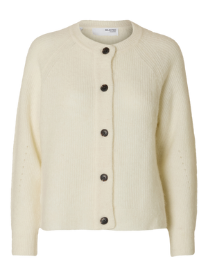 SLFLULU LS KNIT SHORT CARDIGAN NOOS-Strikk-Selected Femme-Aandahls