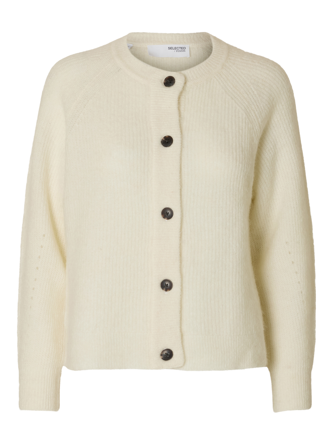 SLFLULU LS KNIT SHORT CARDIGAN NOOS-Strikk-Selected Femme-Aandahls