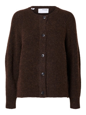SLFLULU LS KNIT SHORT CARDIGAN NOOS-Strikk-Selected Femme-Aandahls