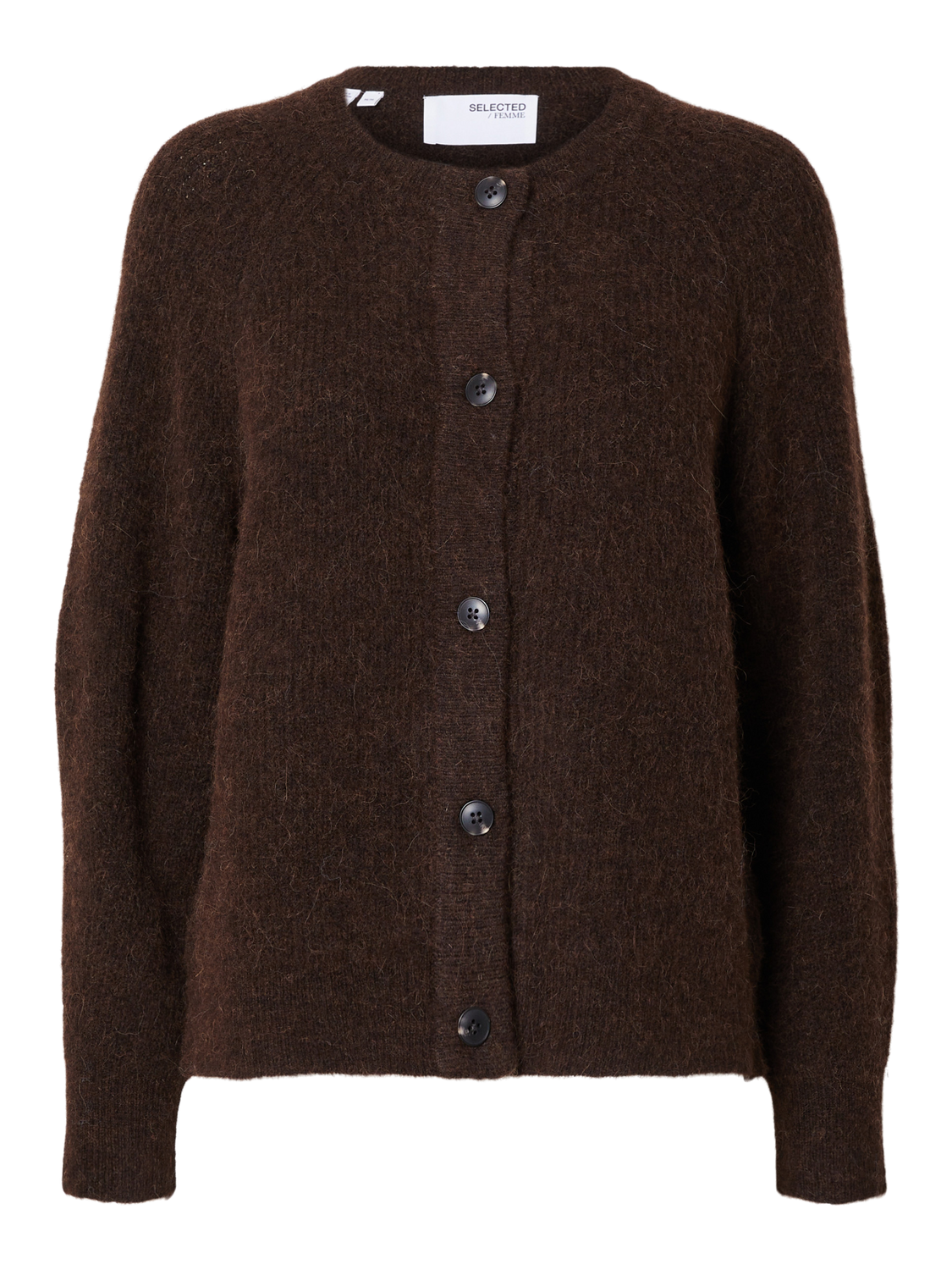 SLFLULU LS KNIT SHORT CARDIGAN NOOS-Strikk-Selected Femme-Aandahls