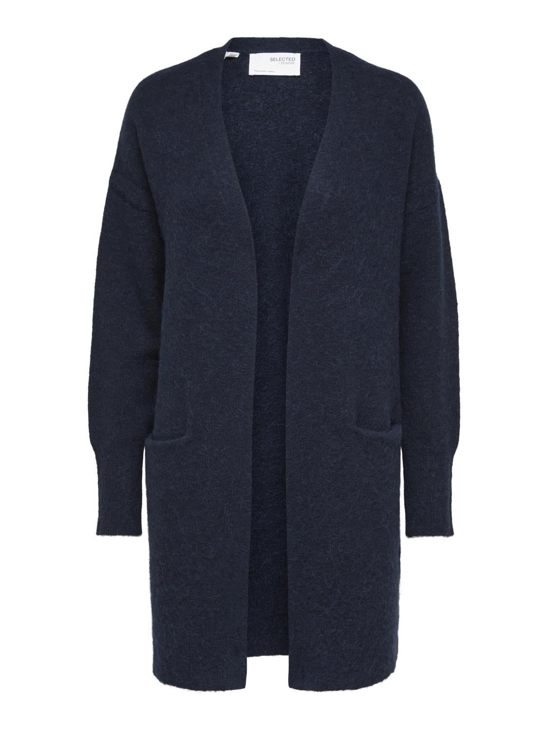 SLFLULU NEW LS KNIT LONG CARDIGAN B NOOS-Genser-Selected-Aandahls