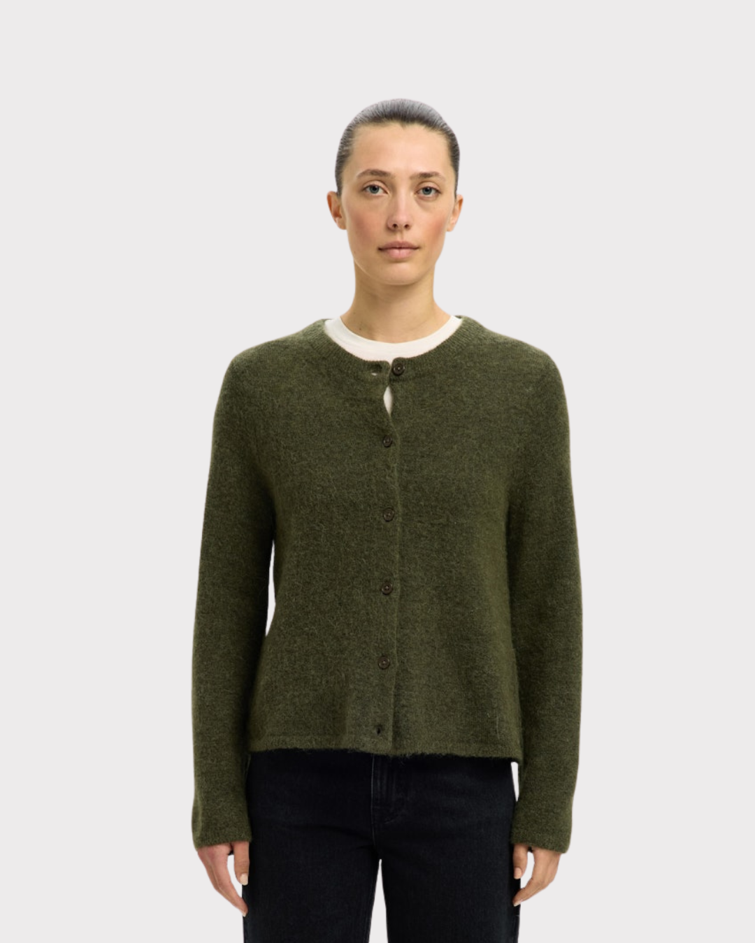 SLFLulu New LS KNIT CARDIGAN NOOS-Strikk-Selected Femme-Aandahls
