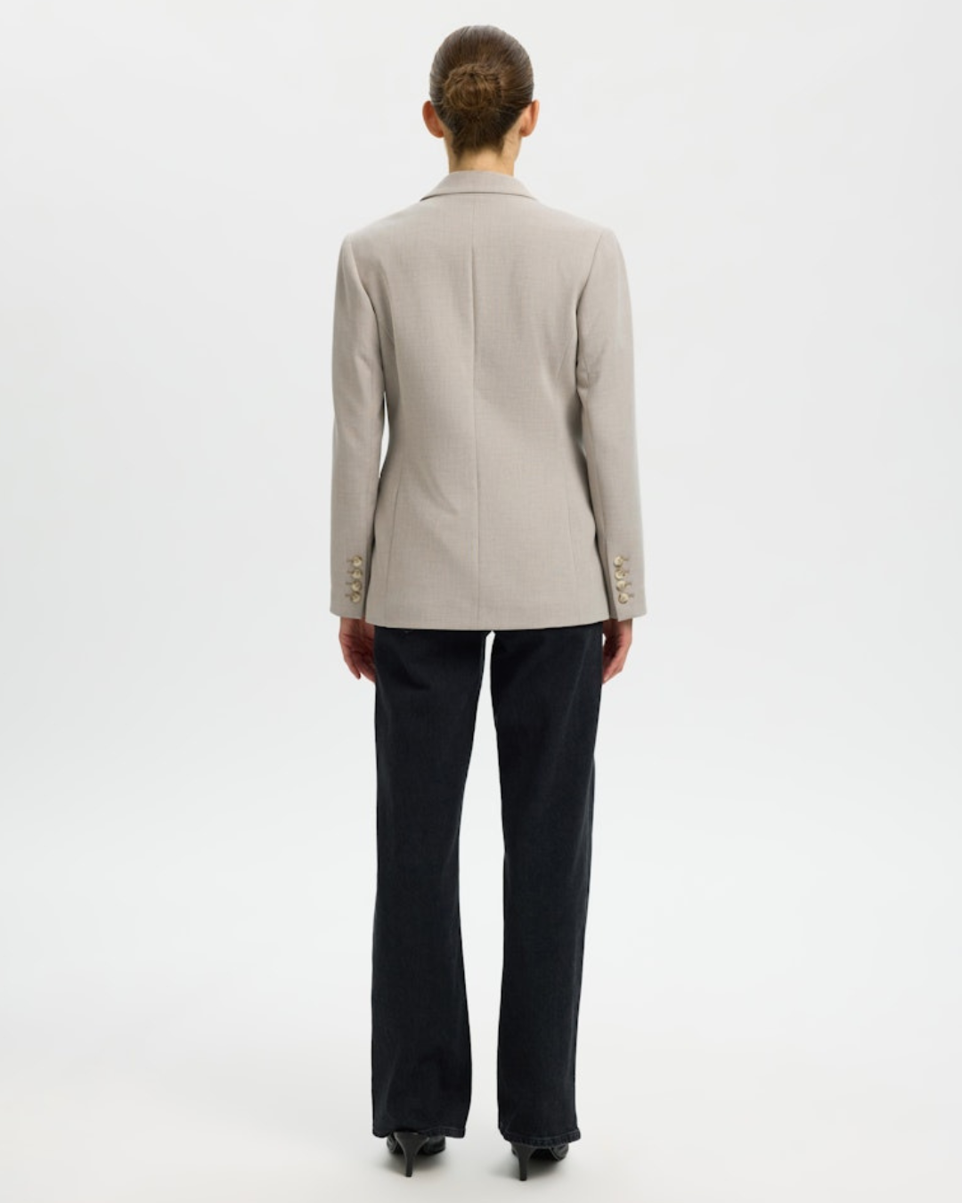 SLFRITA LS CLASSIC BLAZER MEL NOOS-Blazer-Selected Femme-Aandahls