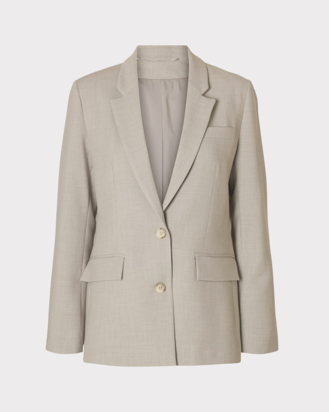 SLFRITA LS CLASSIC BLAZER MEL NOOS-Blazer-Selected Femme-Aandahls