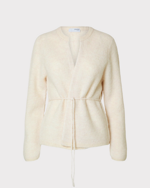 SLFSia RAS LS KNIT BELT CARDIGAN-CARDIGAN-Selected Femme-Aandahls
