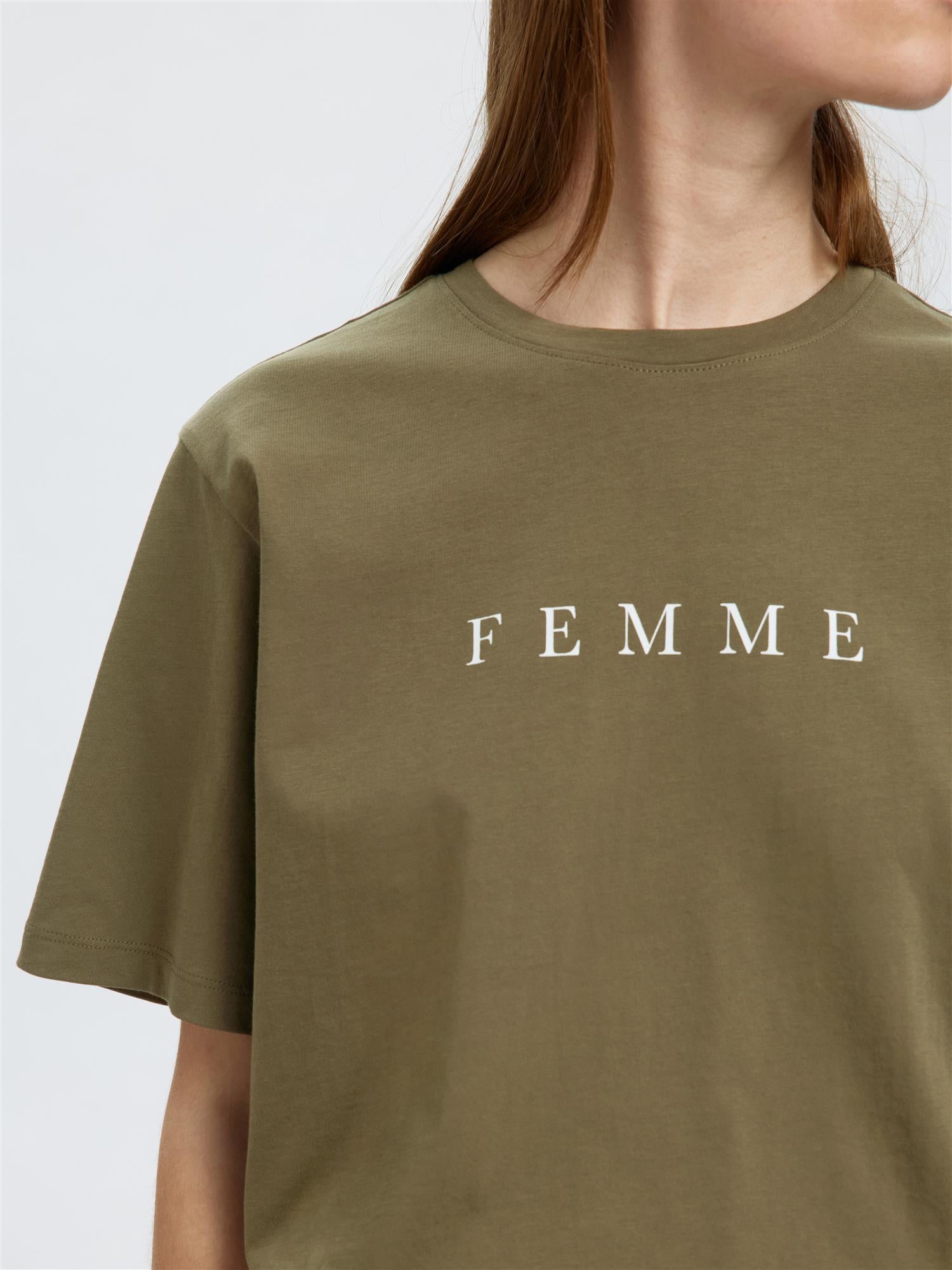 SLFVilja SS PRINTED TEE-T-shirt-Selected Femme-Aandahls