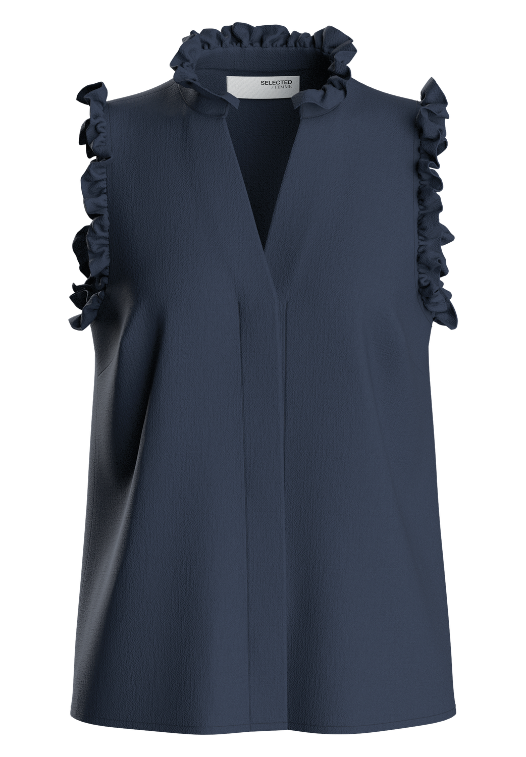 SLFViva Sun RUFFLE TOP NOOS-Skjorter-Selected Femme-Aandahls