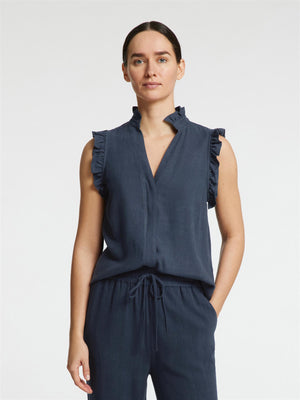 SLFViva Sun RUFFLE TOP NOOS-Skjorter-Selected Femme-Aandahls