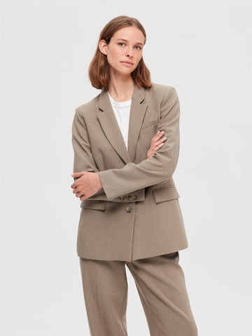 SLFrita LS Classic Blazer Camel MEL NOOS-Blazer-Selected Femme-Aandahls