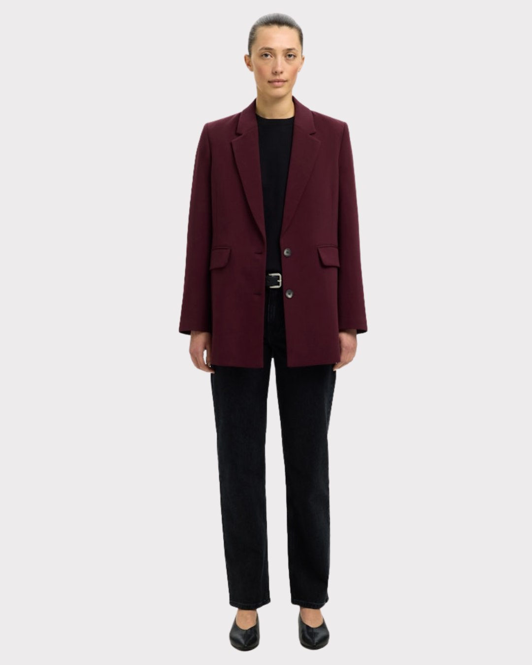 SLFrita LS RELAXED BLAZER MEL NOOS-Blazer-Selected Femme-Aandahls