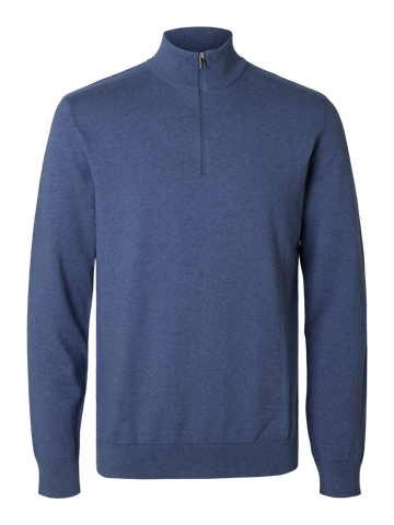 SLHBERG HALF ZIP CARD-Strikk-Selected Homme-Aandahls