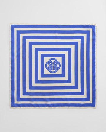 STRIPE PRINT SILK SCARF-Skjerf-Gant-Aandahls