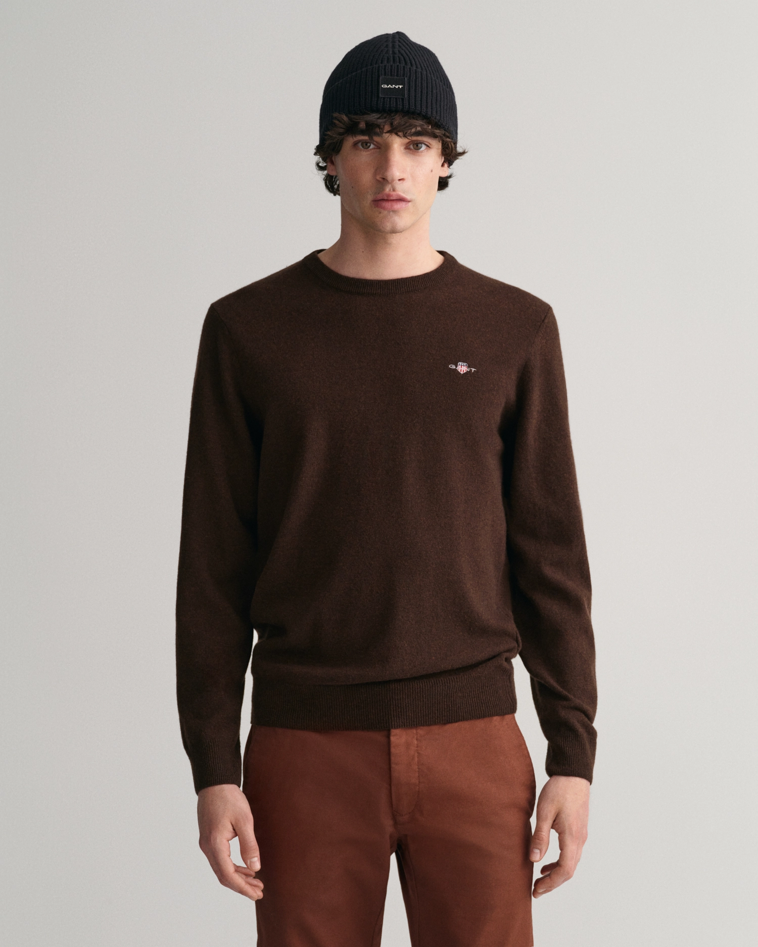SUPERFINE LAMBSWOOL C-NECK-Strikk-Gant-Aandahls