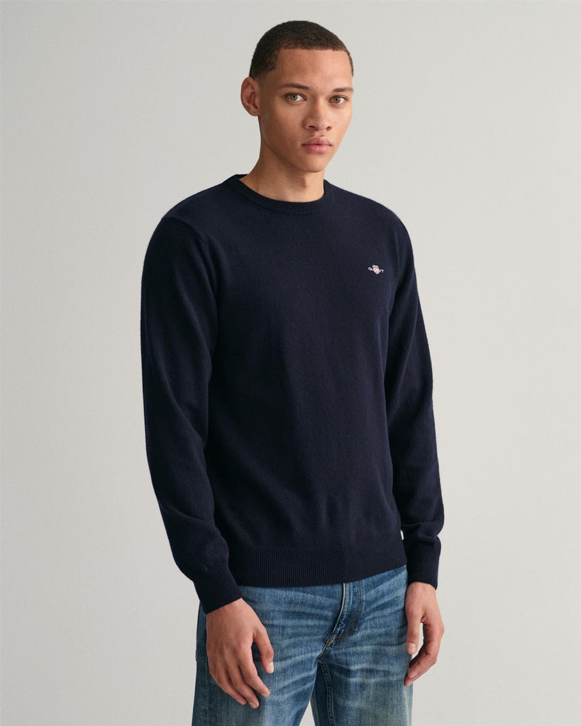 SUPERFINE LAMBSWOOL CREW-Genser-Gant-Aandahls