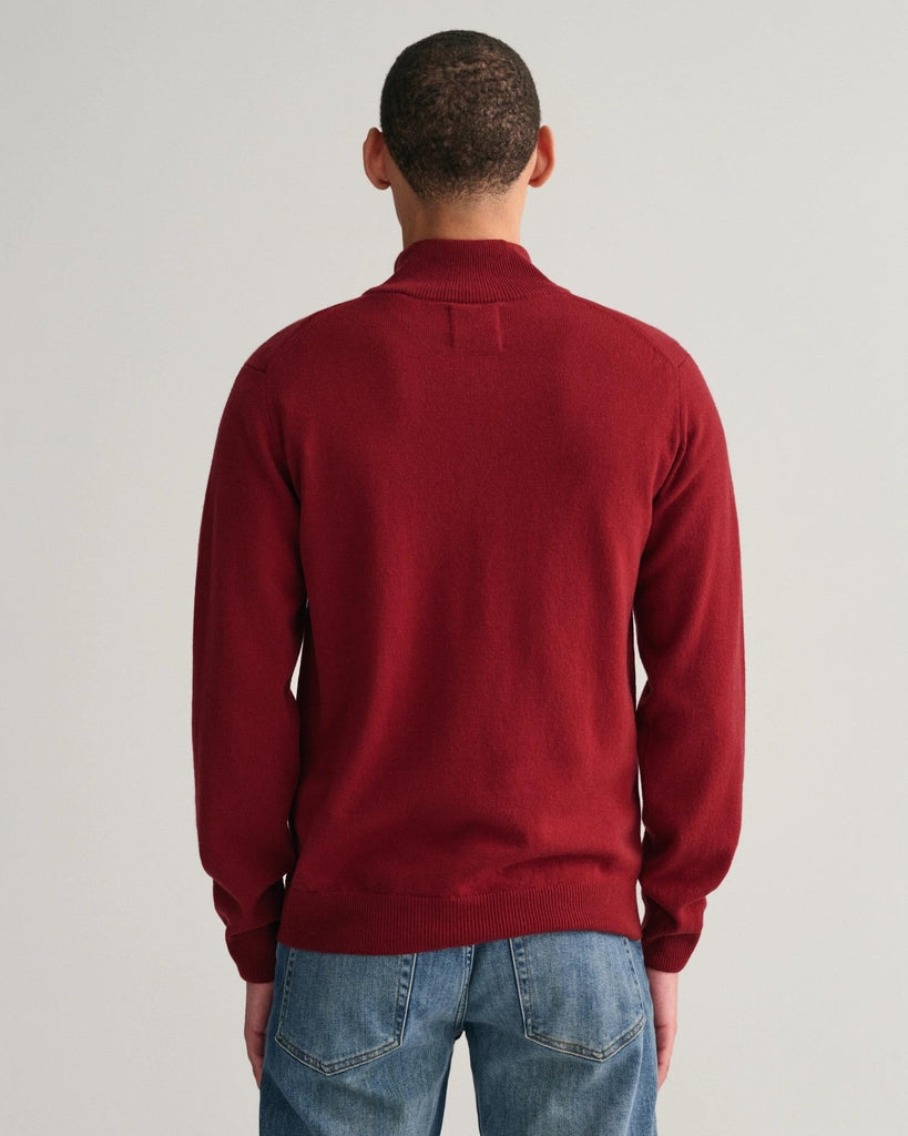 SUPERFINE LAMBSWOOL HALF ZIP-Strikk-Gant-Aandahls