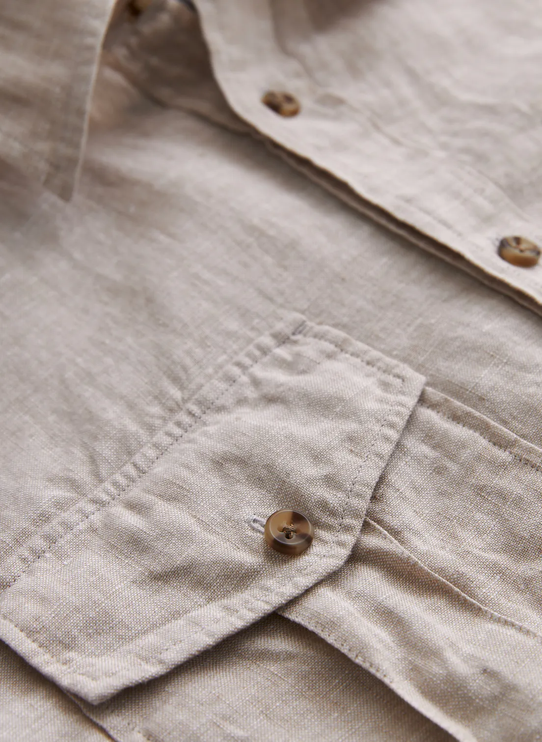 Safari Linen Shirt-Classic Fit-Skjorter-Morris-Aandahls