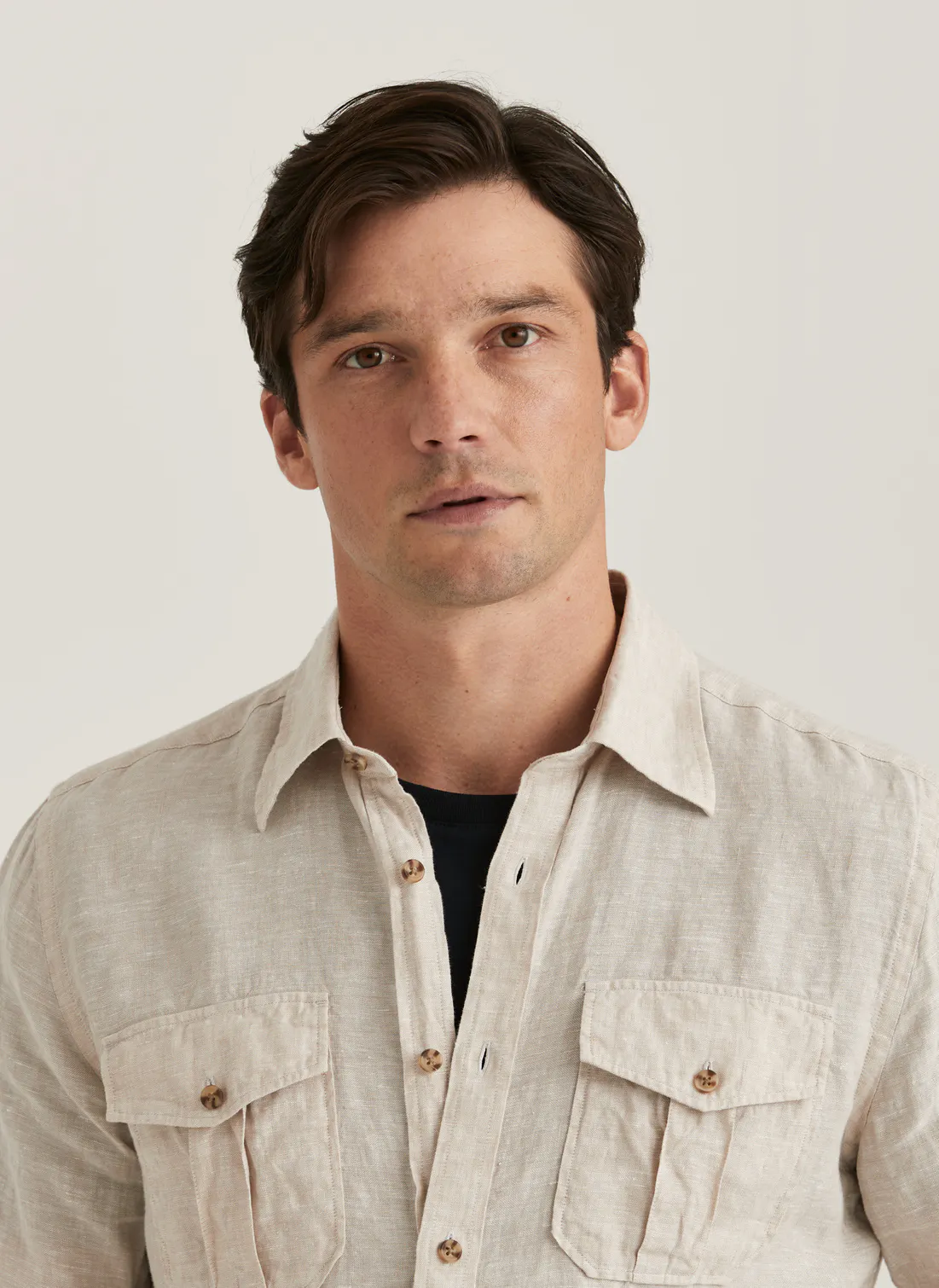 Safari Linen Shirt-Classic Fit-Skjorter-Morris-Aandahls