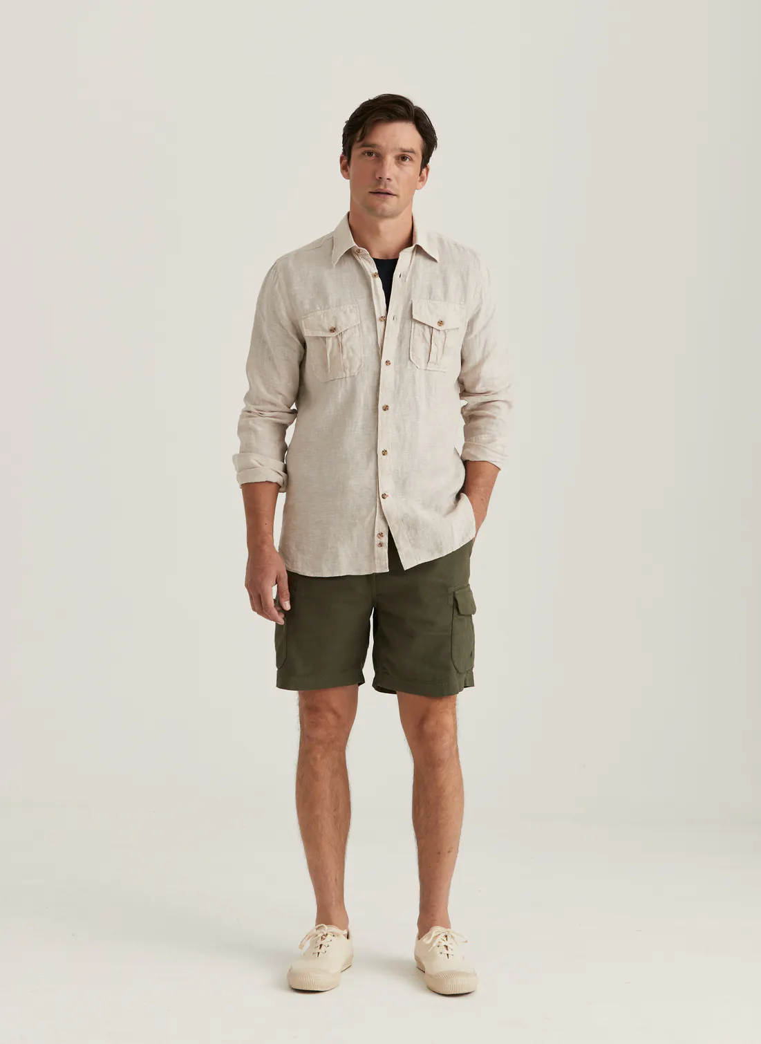 Safari Linen Shirt-Classic Fit-Skjorter-Morris-Aandahls