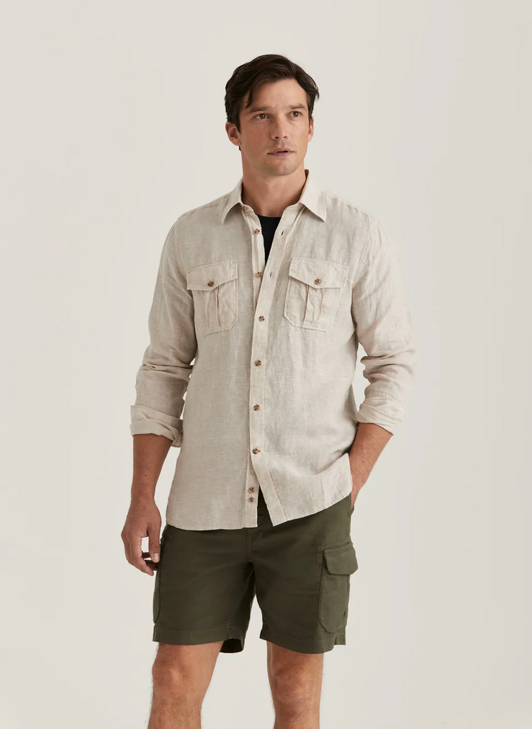 Safari Linen Shirt-Classic Fit-Skjorter-Morris-Aandahls