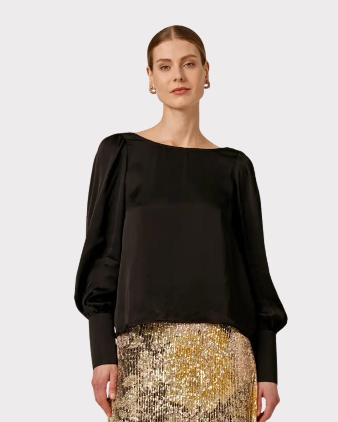 Satin Drape Top-Topp-ByTimo-Aandahls