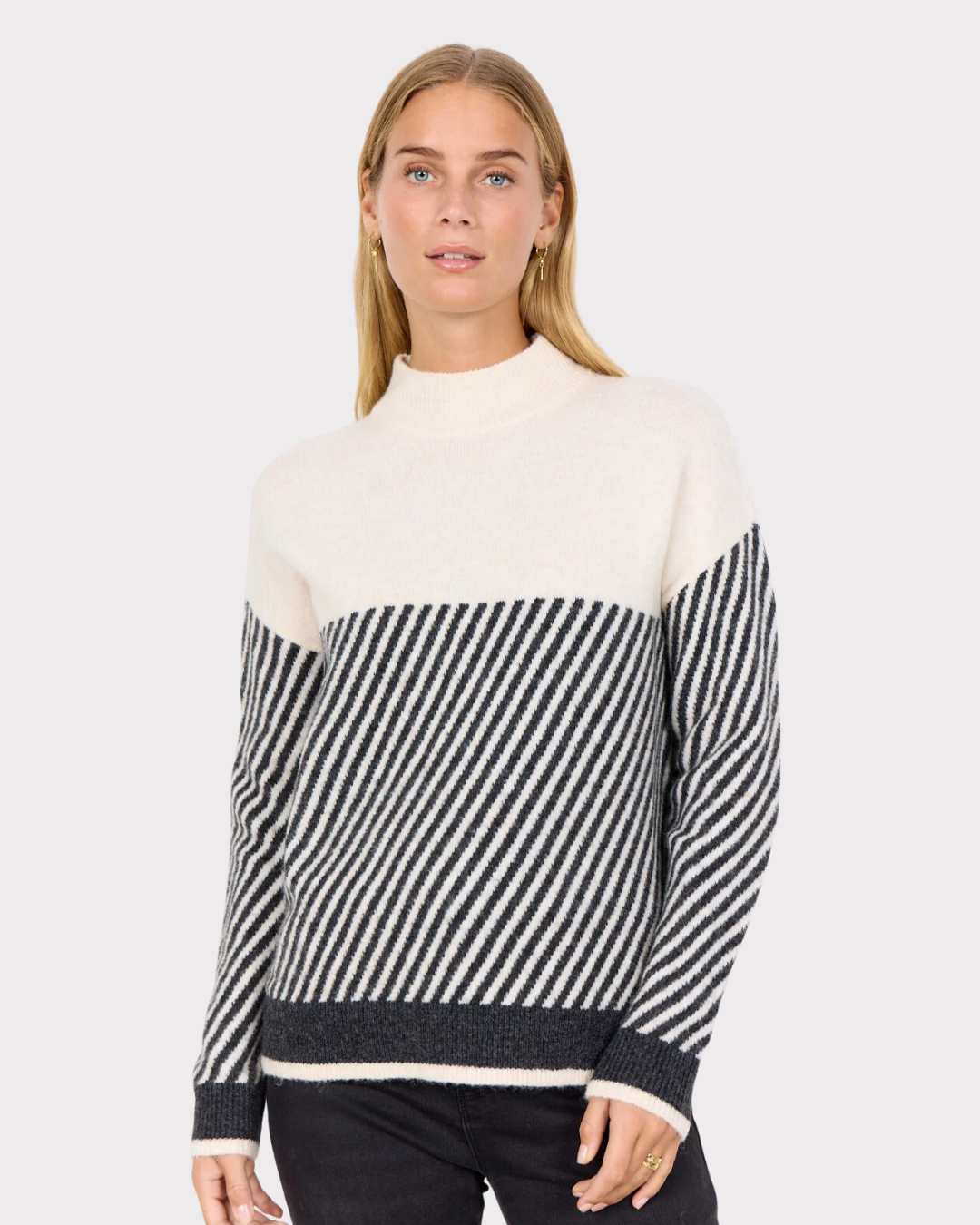 Sc-Nessie Stripe 71-Genser-Soyaconcept-Aandahls