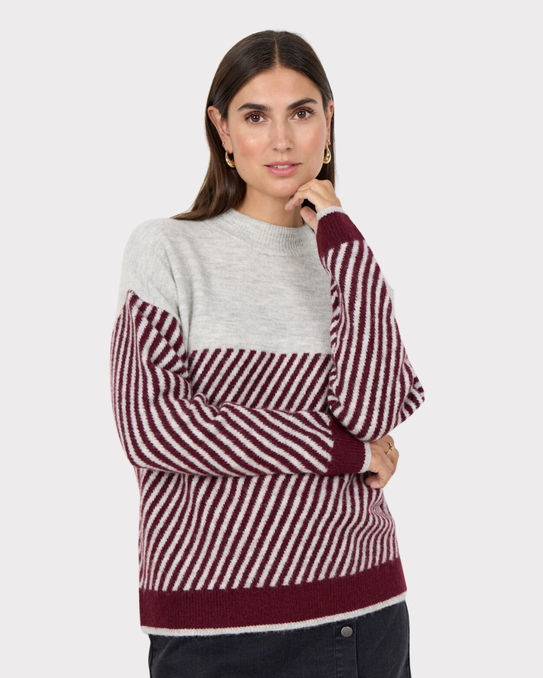 Sc-Nessie Stripe 71-Genser-Soyaconcept-Aandahls