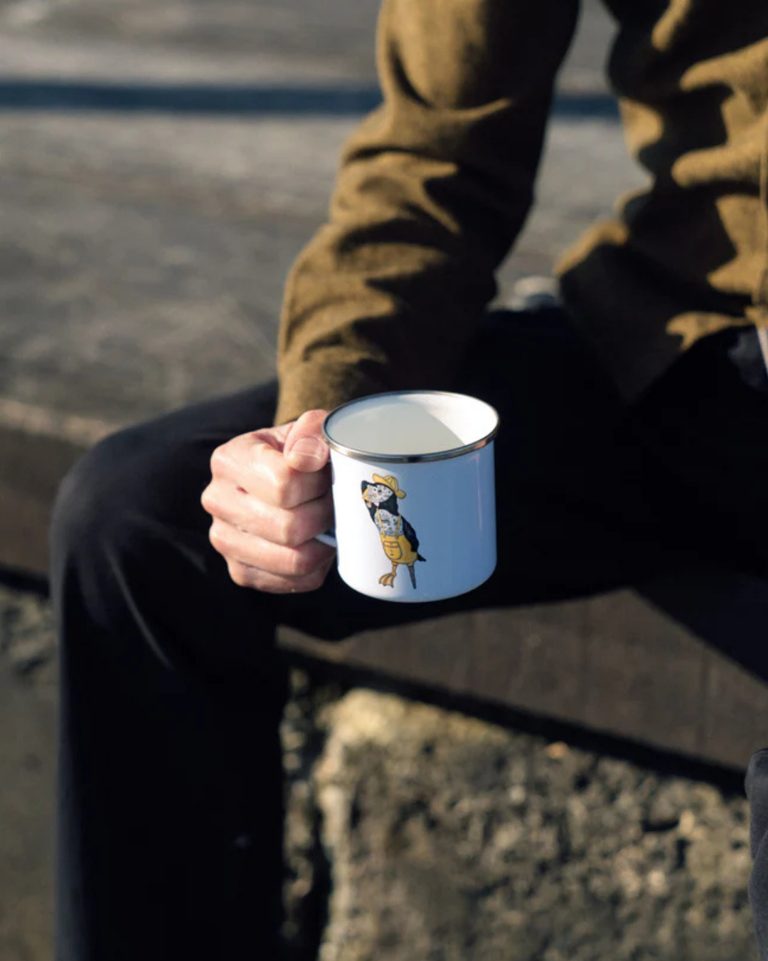 Seaparrot Seaman Enamel Mug-0 - Småsaker-Lakor-Aandahls