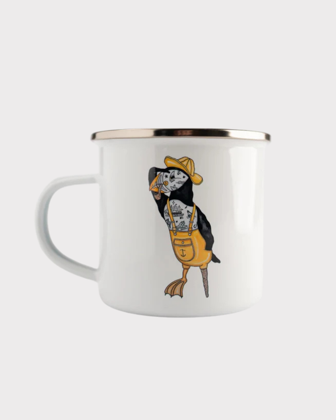 Seaparrot Seaman Enamel Mug-0 - Småsaker-Lakor-Aandahls