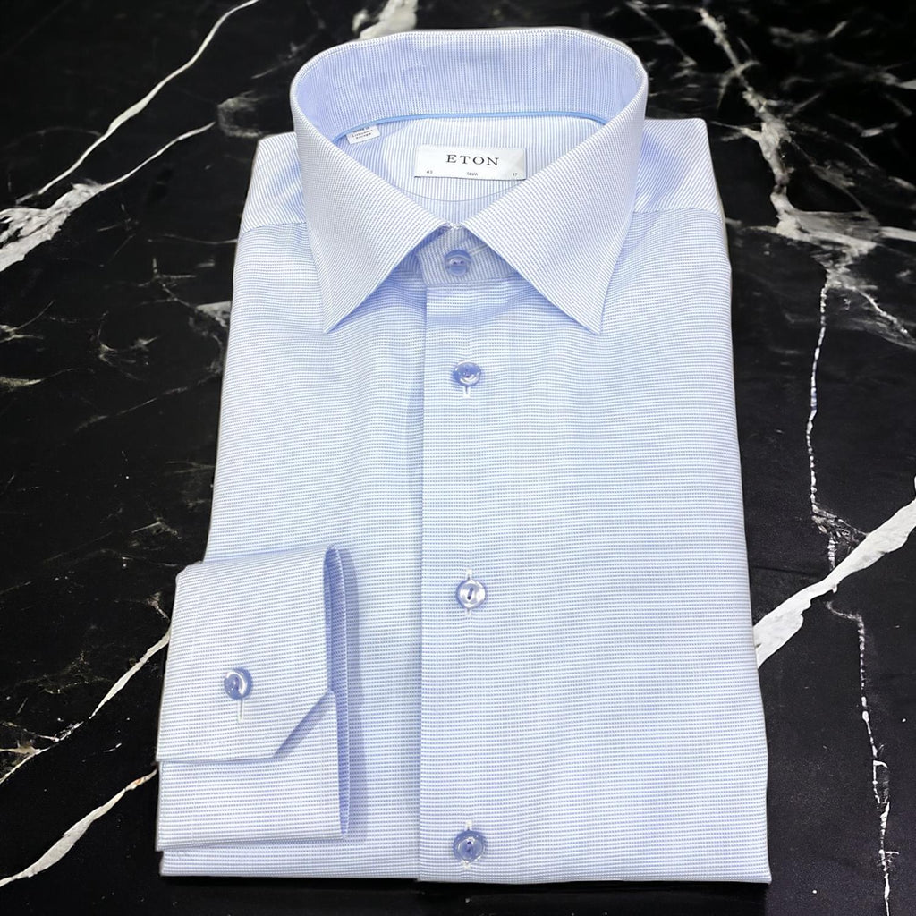 Semi Solid Twill Shirt Contemporary-Skjorte-Eton Shirt-Aandahls