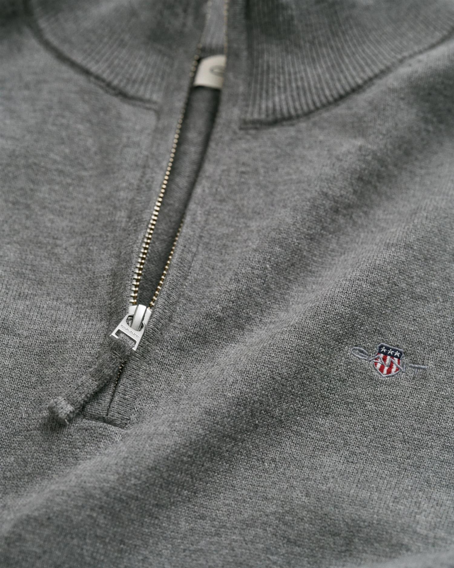Shield Cotton Half Zip-Strikk-Gant-Aandahls