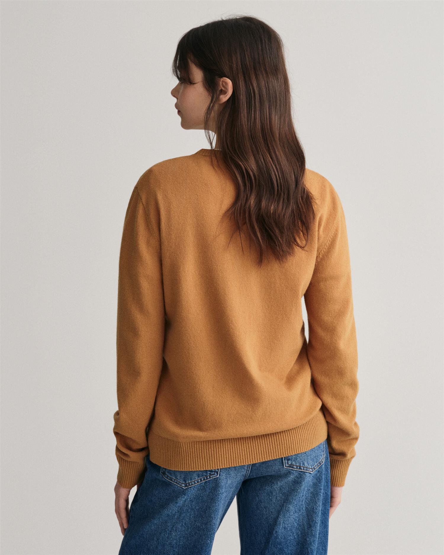 Shield lambswool C-neck-Strikk-Gant-Aandahls