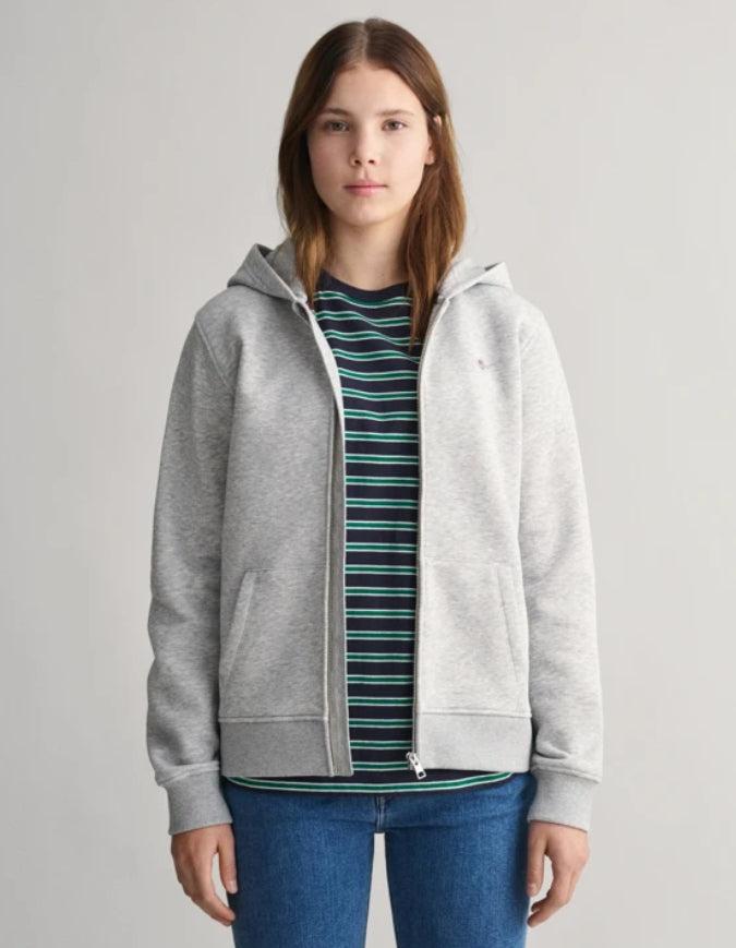 Shield zip hoodie-Genser-Gant-Aandahls