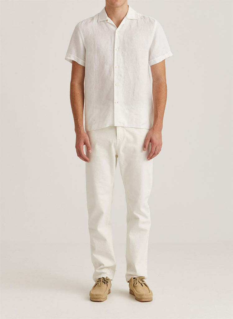 Short Sleeve Linen Shirt-Skjorter-Morris-Aandahls