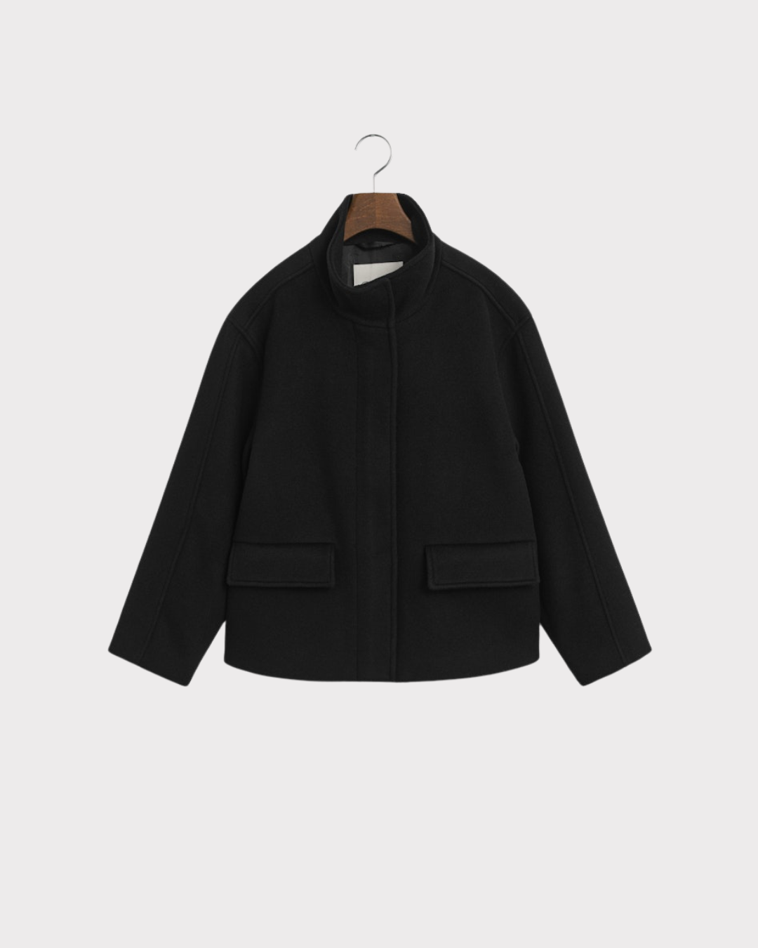 Short Wool Jacket With Zip-Yttertøy-Gant-Aandahls