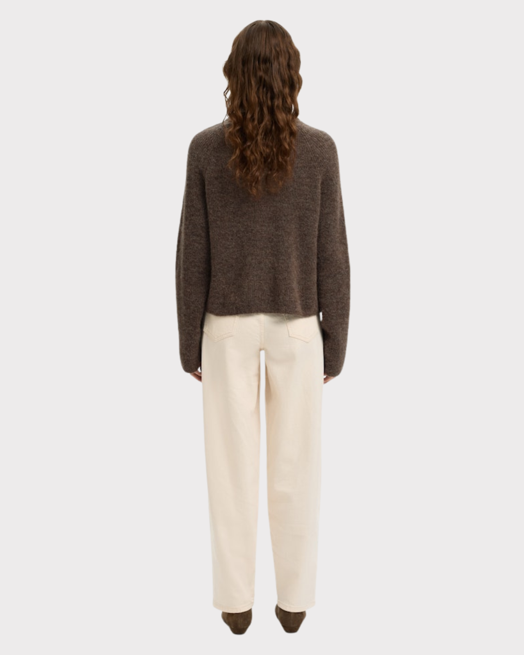 Sia Ras Ls Knit-Genser-Selected Femme-Aandahls