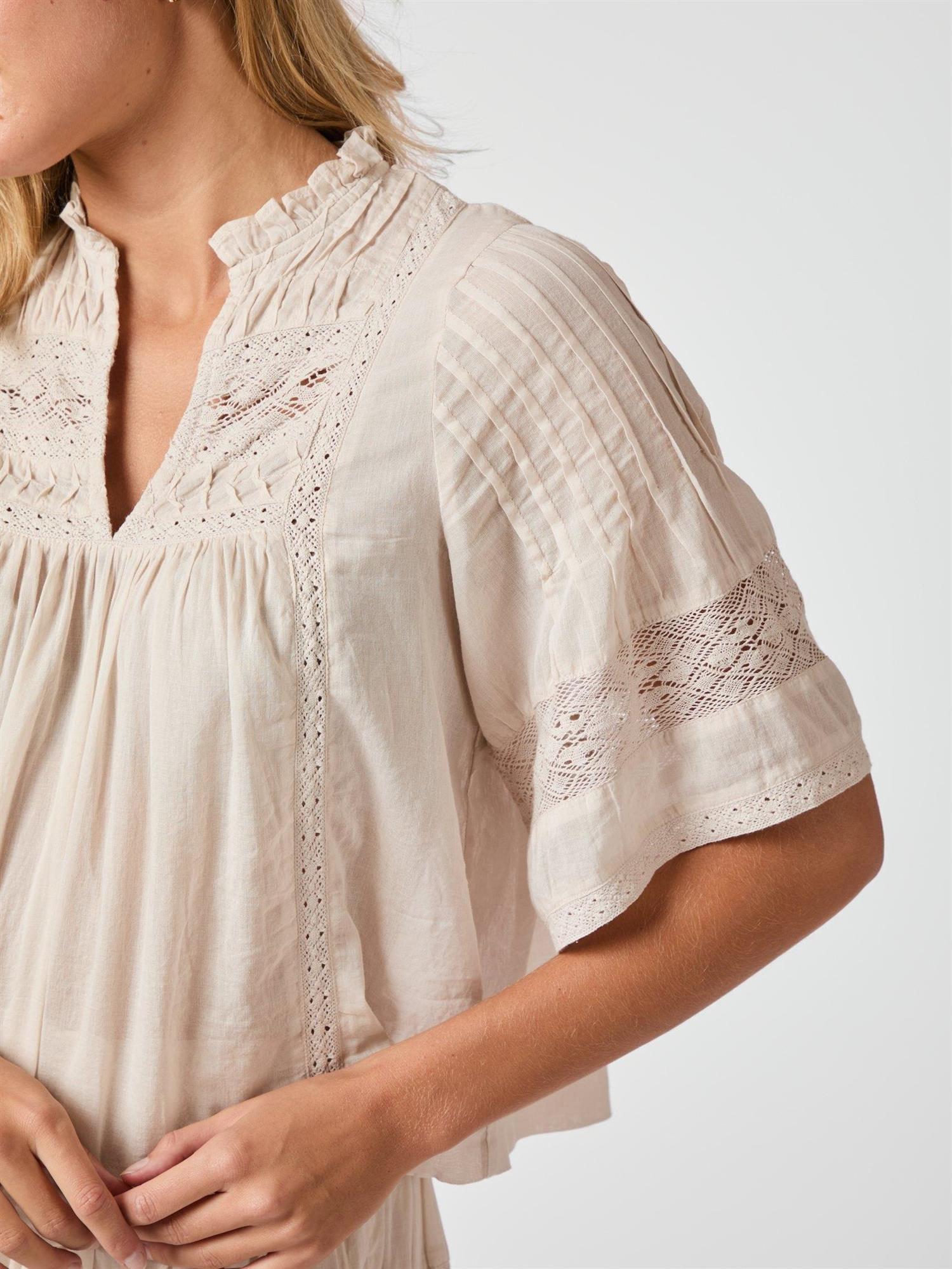 Siama voile blouse-Bluser-Neo Noir-Aandahls