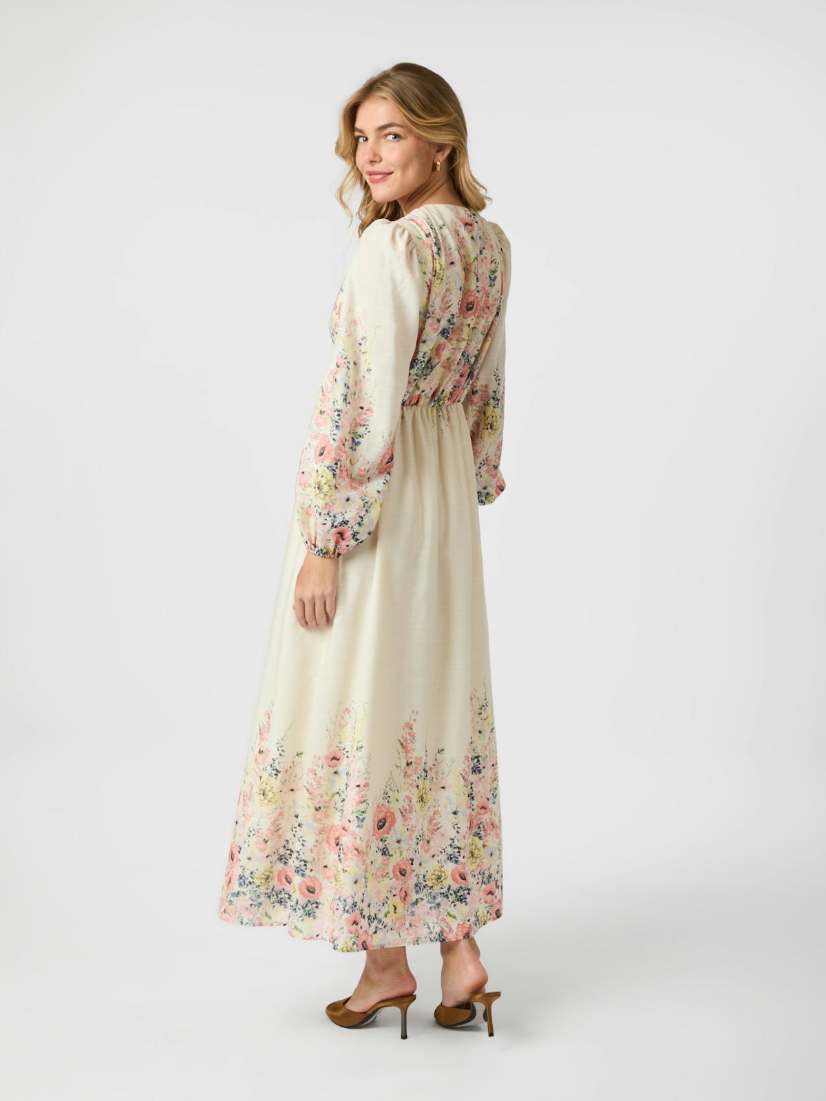 Silfi Flower Print Dress-Kjole-Neo Noir-Aandahls