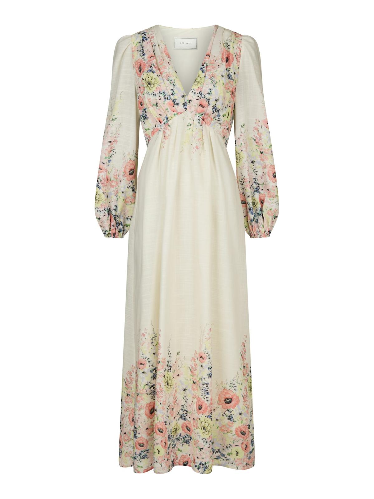Silfi Flower Print Dress-Kjole-Neo Noir-Aandahls