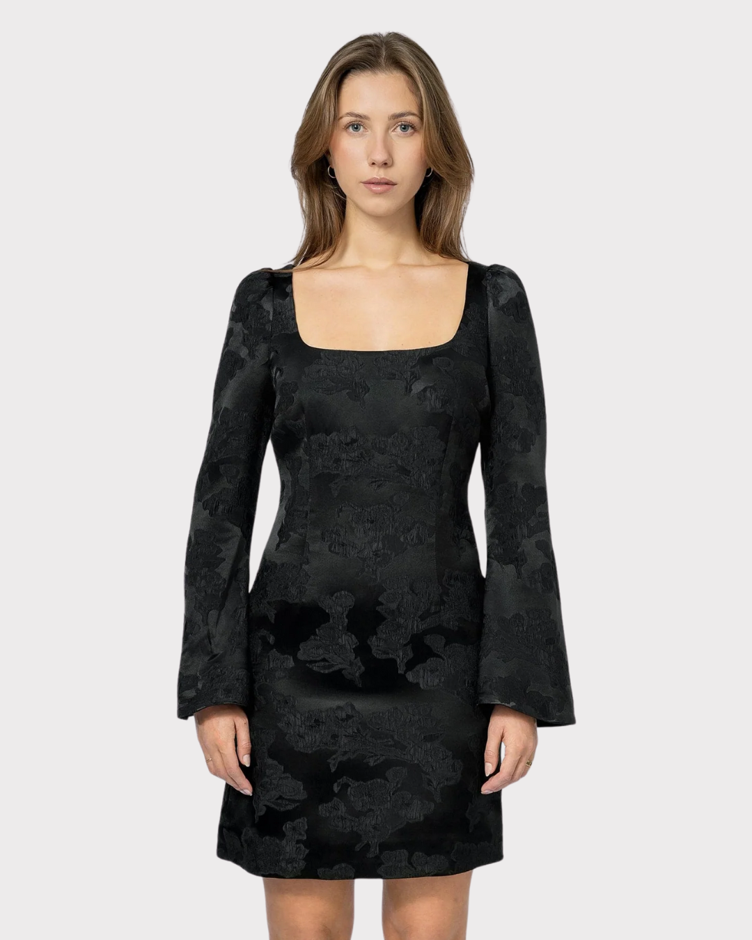 Silk Jacquard Mini Dress-Kjole-ByTimo-Aandahls