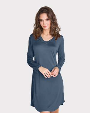 Silk Jersey Long Sleeve-Nattøy-Lady Avenue-Aandahls