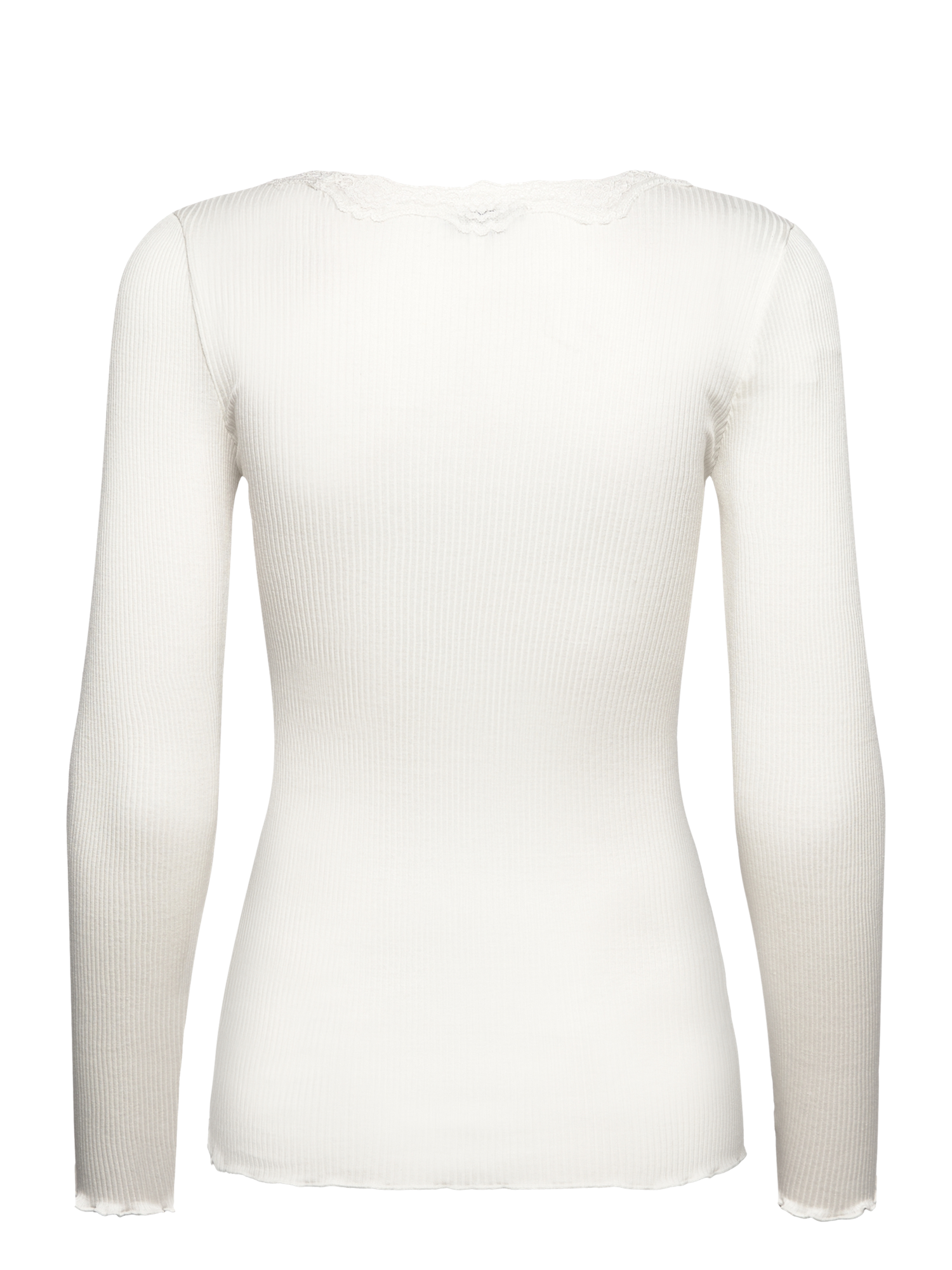 Silk t-shirt w/lace-Overdel-Rosemunde-Aandahls