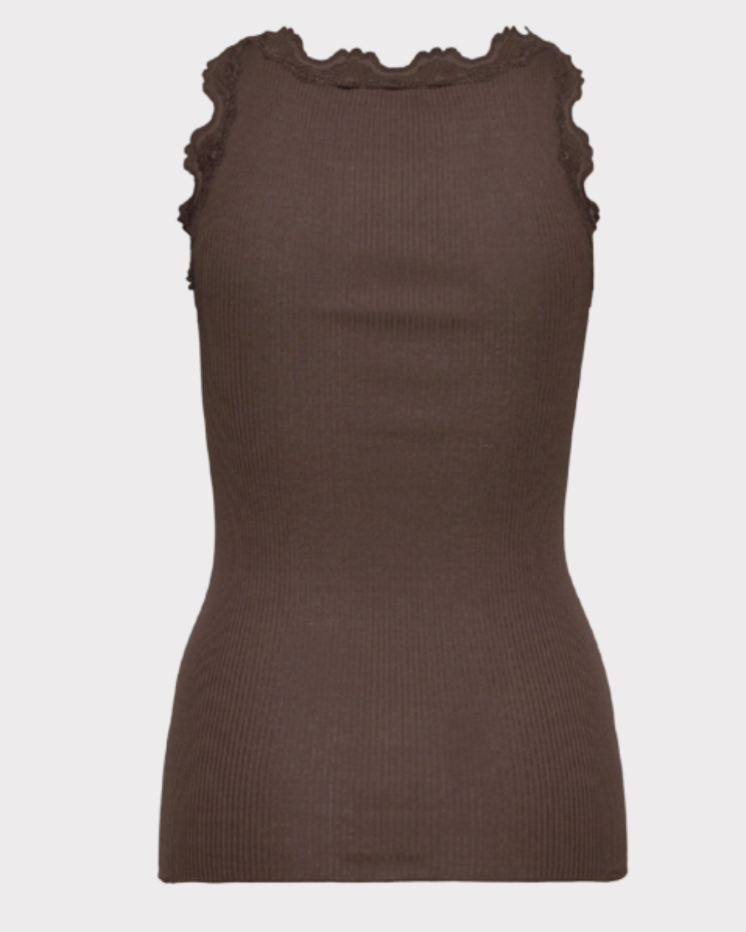 Silk top w/lace-Singlet-Rosemunde-Aandahls