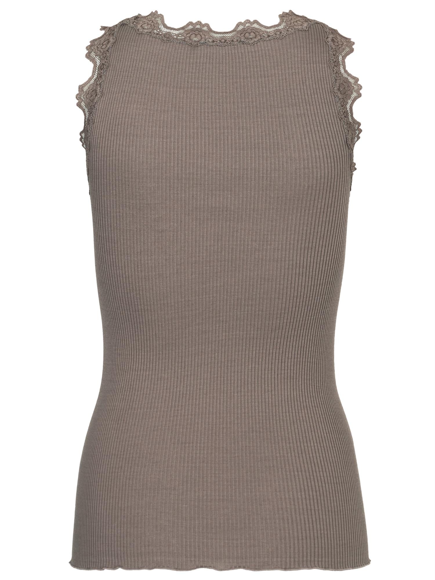 Silk top w/lace-Singlet-Rosemunde-Aandahls