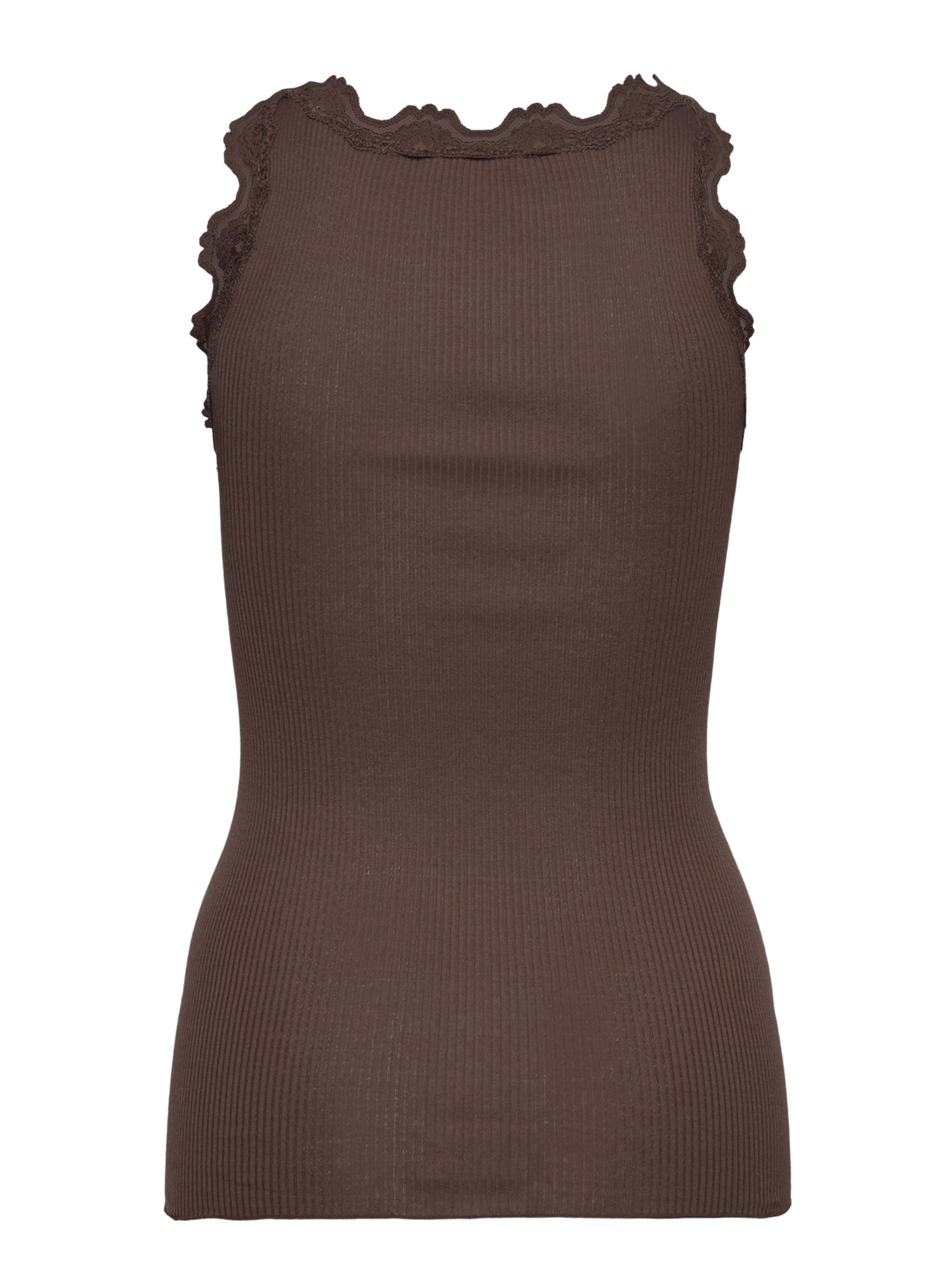Silk top w/lace-Singlet-Rosemunde-Aandahls
