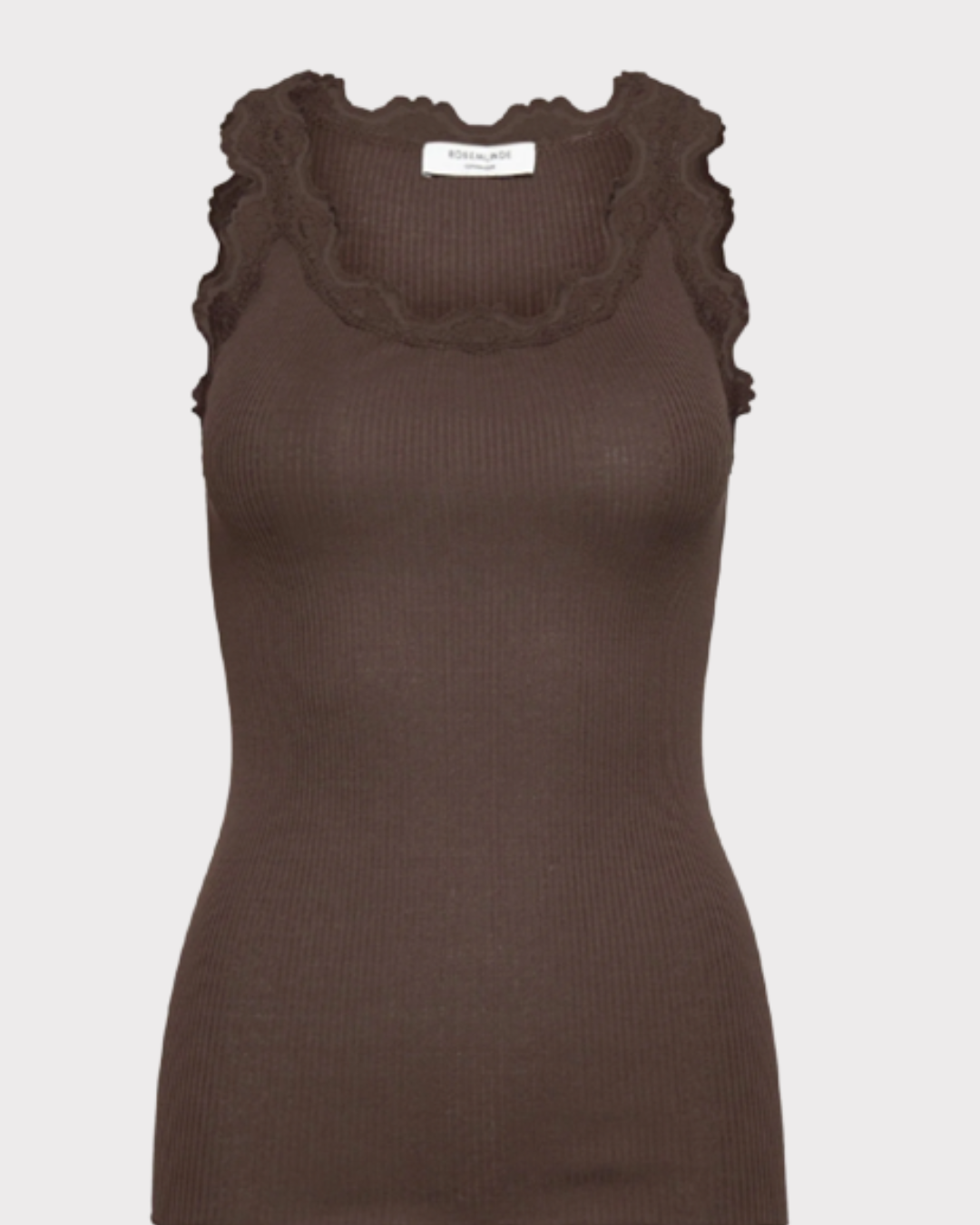 Silk top w/lace-Singlet-Rosemunde-Aandahls