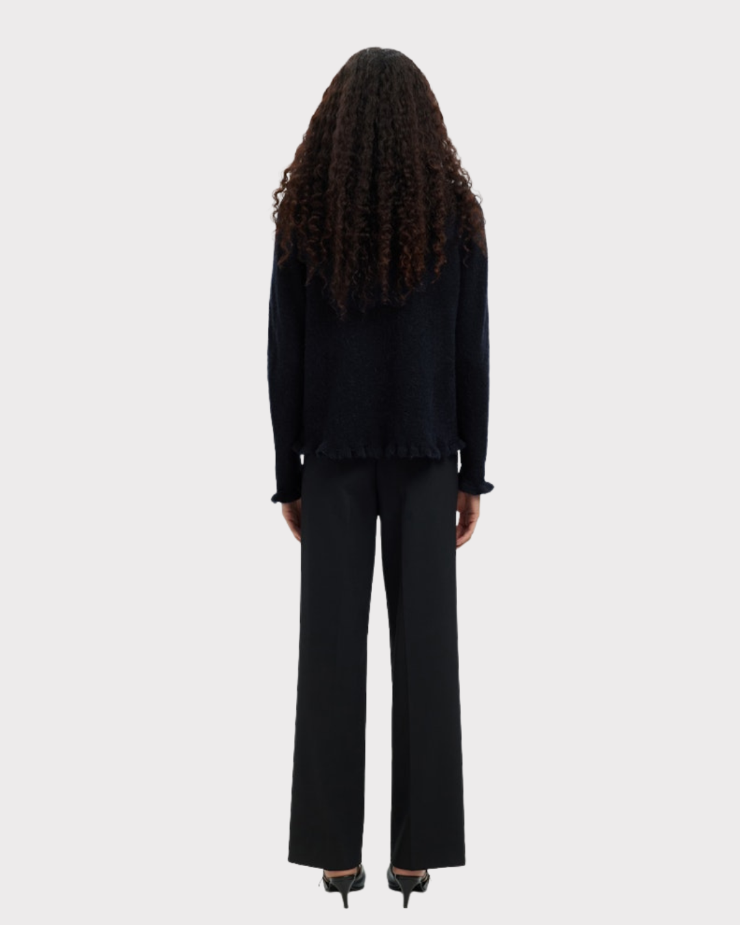 Slflulu Frill Ls Knit Cardigan-CARDIGAN-Selected Femme-Aandahls