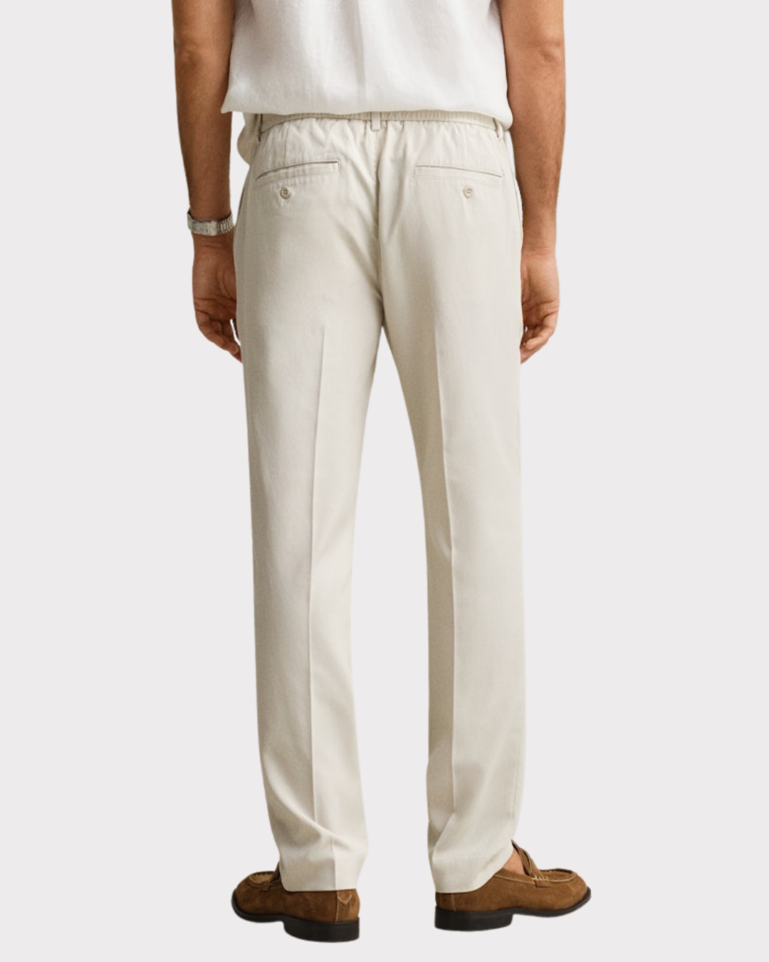 Slim Smart Cot/lyocell Pants-Bukse-Gant-Aandahls