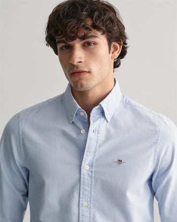 Slim Stretch Oxford Shirt-Skjorte-Gant-Aandahls